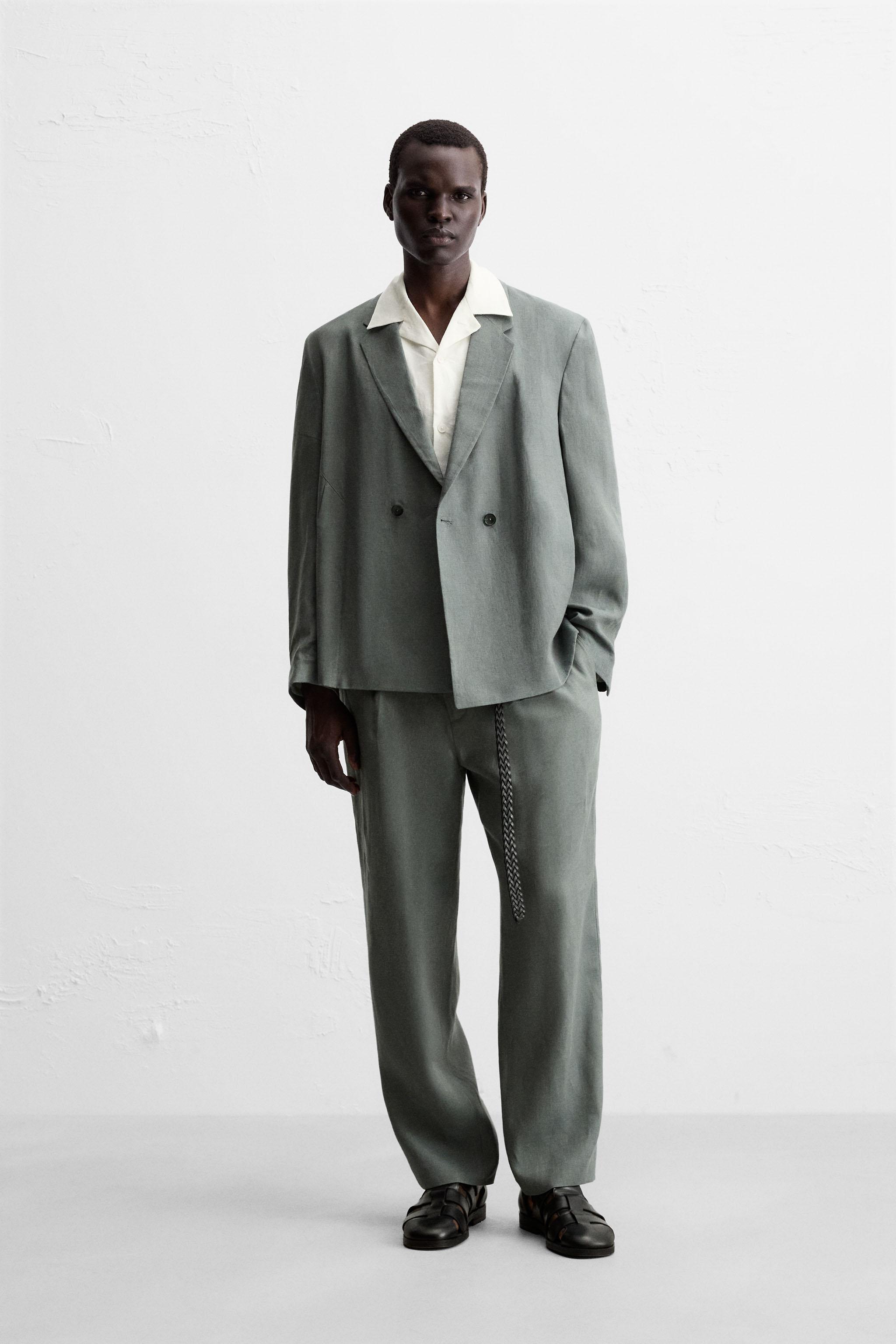 100% LINEN SUIT PANTS